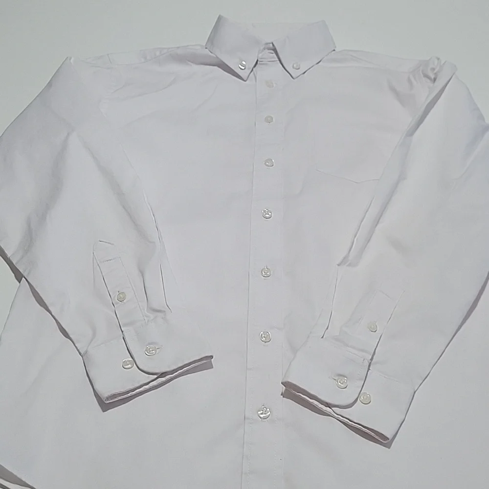 Chaps Kids Classic White Button Down Shirt 16